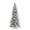 9ft. Pre-Lit Flocked Layered Spruce Artificial Christmas Tree, Warm White LED Lights